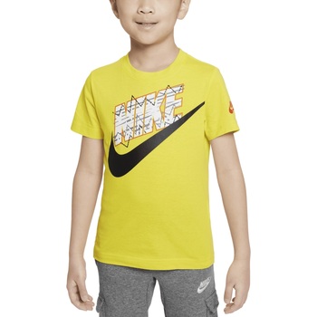 Abbigliamento Bambino T-shirt maniche corte Nike 86K608 Giallo