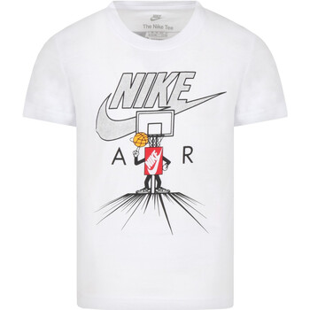 Abbigliamento Bambino T-shirt maniche corte Nike 86K607 Bianco