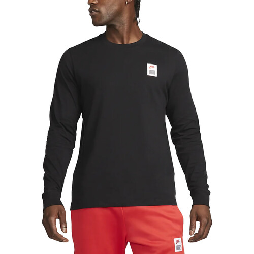 Abbigliamento Uomo T-shirts a maniche lunghe Nike DZ2689 Nero