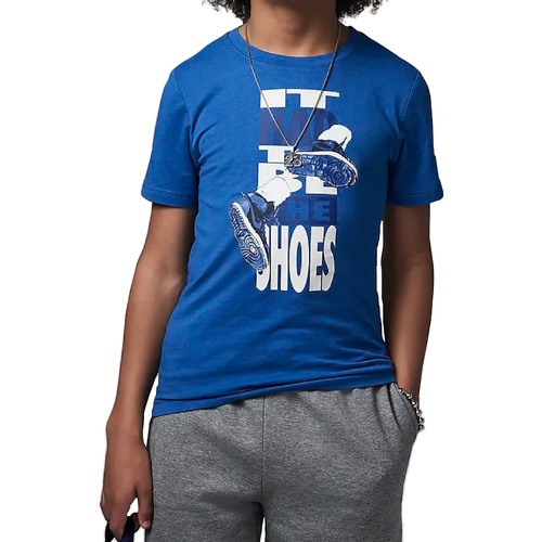 Abbigliamento Bambino T-shirt maniche corte Nike 95B140 Blu
