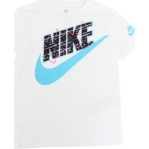 Abbigliamento Bambino T-shirt maniche corte Nike 86K608 Bianco