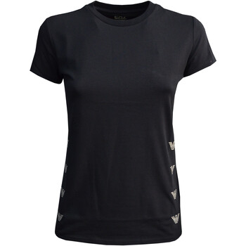 Abbigliamento Bambina T-shirt maniche corte Emporio Armani EA7 3RFT05-FJ2HZ Nero
