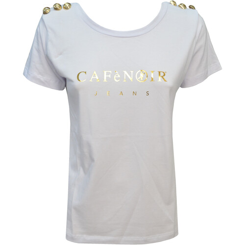 Abbigliamento Donna T-shirt maniche corte Café Noir JT0095 Bianco