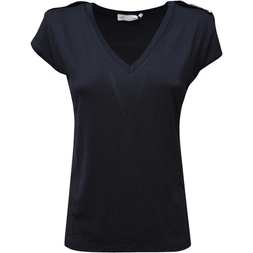 Abbigliamento Donna T-shirt maniche corte Café Noir JT0108 Nero