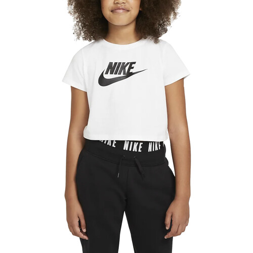 Abbigliamento Bambina T-shirt maniche corte Nike DA6925 Bianco