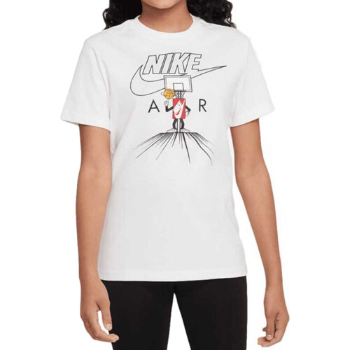 Abbigliamento Bambino T-shirt maniche corte Nike DX9527 Bianco