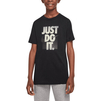 Abbigliamento Bambino T-shirt maniche corte Nike DX9522 Nero