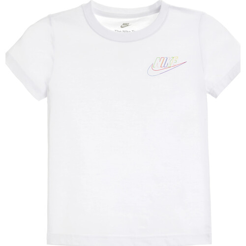 Abbigliamento Bambino T-shirt maniche corte Nike 86K689 Bianco