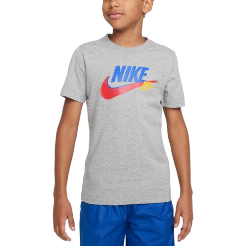 Abbigliamento Bambino T-shirt maniche corte Nike FD1201 Grigio