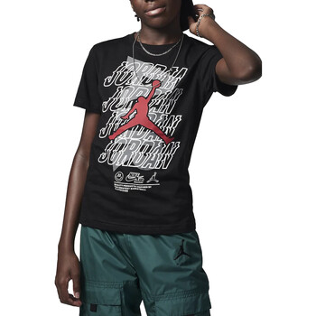 Abbigliamento Bambino T-shirt maniche corte Nike 95C189 Nero