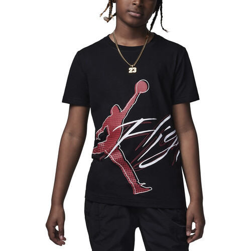 Abbigliamento Bambino T-shirt maniche corte Nike 95C430 Nero