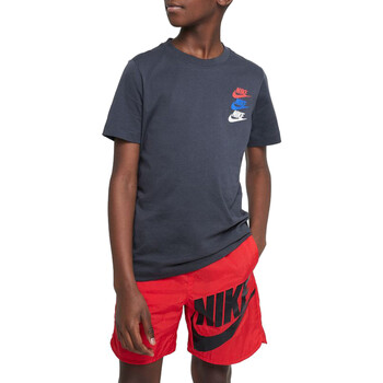 Abbigliamento Bambino T-shirt maniche corte Nike FJ5391 Grigio