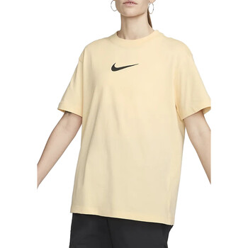 Abbigliamento Donna T-shirt maniche corte Nike FD1129 Giallo