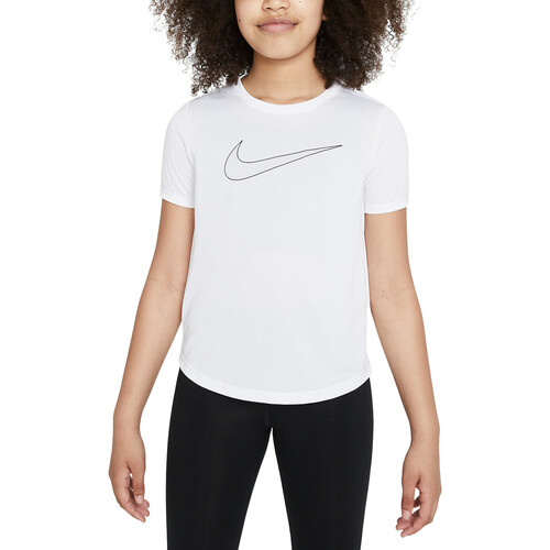 Abbigliamento Bambina T-shirt maniche corte Nike DD7639 Bianco