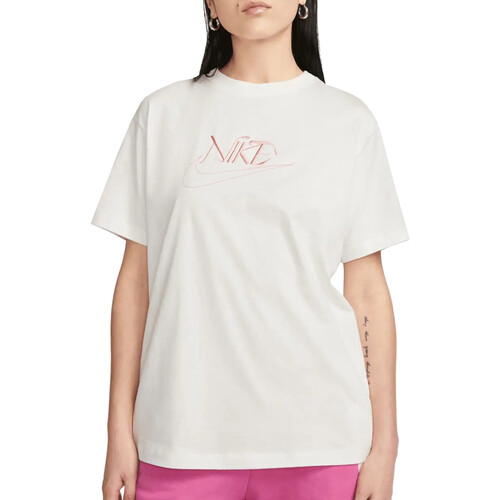 Abbigliamento Donna T-shirt maniche corte Nike FB8203 Bianco