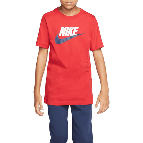 Abbigliamento Bambino T-shirt maniche corte Nike AR5252 Rosso