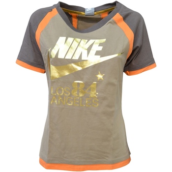 Abbigliamento Donna T-shirt maniche corte Nike 213228 Marrone