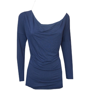 Abbigliamento Donna T-shirts a maniche lunghe Deha B02462 Blu