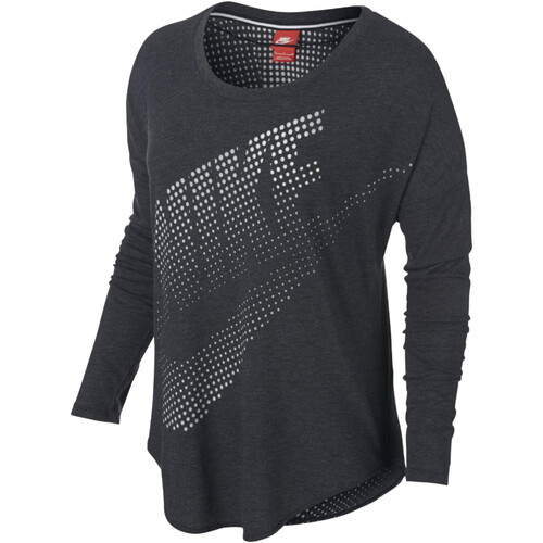 Abbigliamento Donna T-shirts a maniche lunghe Nike 642753 Grigio