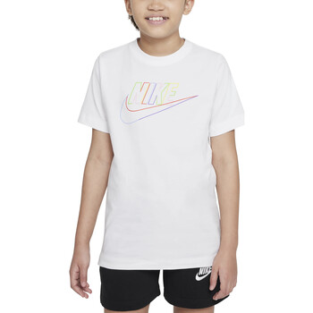 Abbigliamento Bambino T-shirt maniche corte Nike DX9506 Bianco