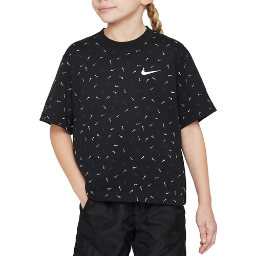 Abbigliamento Bambina T-shirt maniche corte Nike FD5366 Nero
