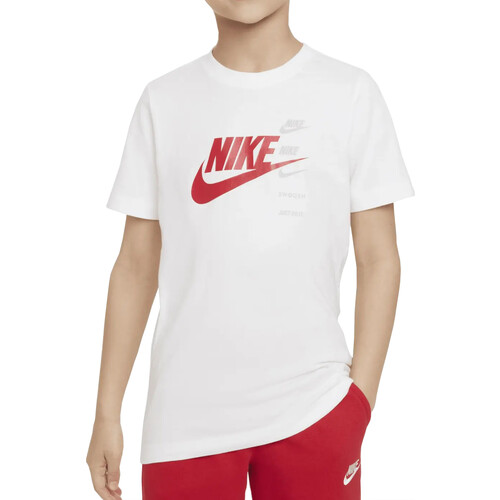 Abbigliamento Bambino T-shirt maniche corte Nike FN7713 Bianco