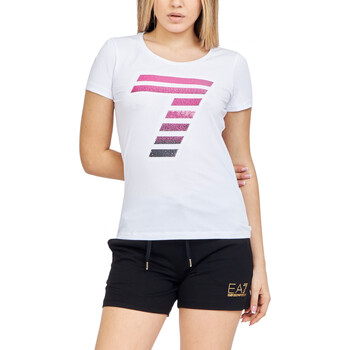 Abbigliamento Donna T-shirt maniche corte Emporio Armani EA7 3RTT44-TJFKZ Bianco