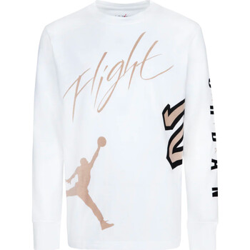 Abbigliamento Bambino T-shirts a maniche lunghe Nike 95C614 Bianco