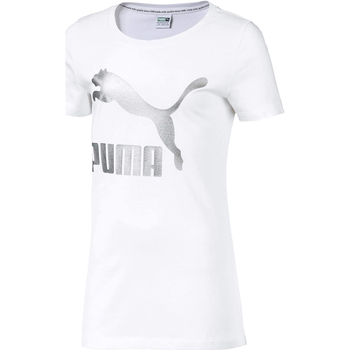 Abbigliamento Bambina T-shirt maniche corte Puma 853241 Bianco