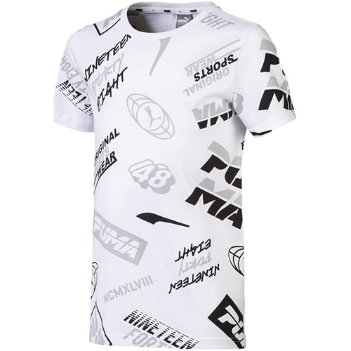 Abbigliamento Bambino T-shirt maniche corte Puma 854390 Bianco