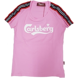 Abbigliamento Donna T-shirt maniche corte Carlsberg CBD3189 Rosa