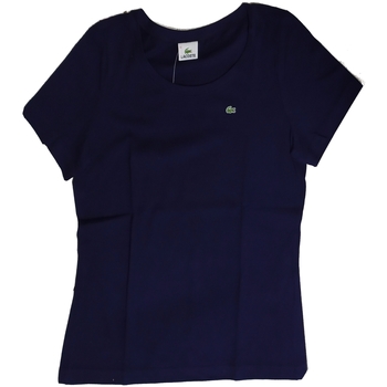 Abbigliamento Donna Polo maniche corte Lacoste TF2211 Blu