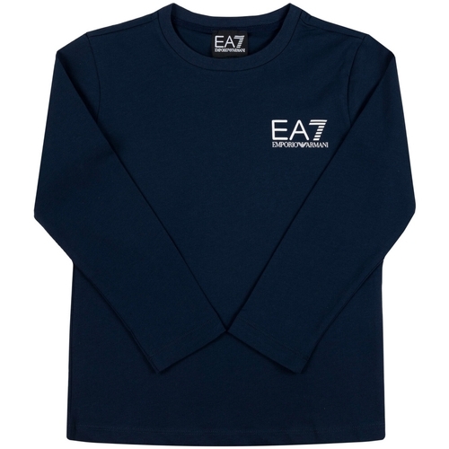 Abbigliamento Bambino T-shirts a maniche lunghe Emporio Armani EA7 6GBT52-BJ02Z Blu