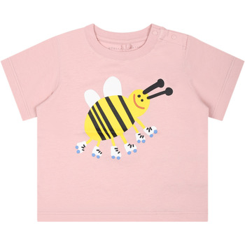Abbigliamento Bambina T-shirt maniche corte Stella Mc Cartney TU8031 Z0434 517 Rosa