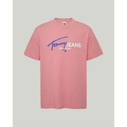Abbigliamento Uomo T-shirt maniche corte Tommy Hilfiger DM0DM18572TIC Rosa