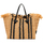 Borse Donna Tote bag / Borsa shopping G.chiarini Marcella Shopping bag Marcella effetto paglia Nero