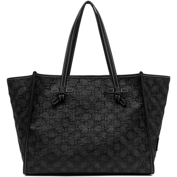 Borse Donna Tote bag / Borsa shopping G.chiarini Marcella Shopping bag Marcella nera in paglia intrecciata Nero