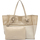 Borse Donna Tote bag / Borsa shopping G.chiarini Marcella Shopping bag Marcella in tessuto effetto rete a due colori Bianco