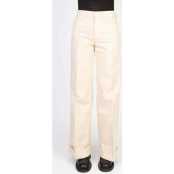 Abbigliamento Donna Pantaloni Department Five pantalone beige gamba larga Beige
