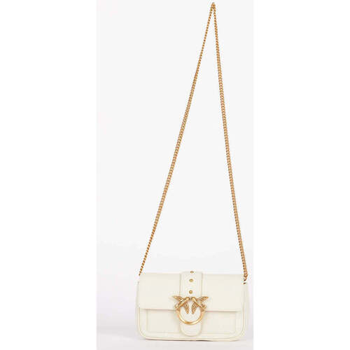 Borse Donna Tracolle Pinko pocket love bag one simply bianco Bianco
