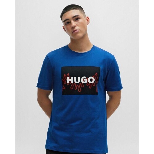 Abbigliamento Uomo T-shirt maniche corte BOSS 50506989 DULIVE U241 Blu