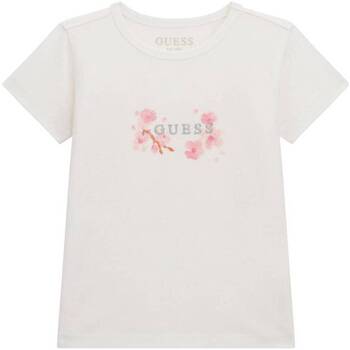 Abbigliamento Bambina T-shirt maniche corte Guess T-shirt logo  K4RI20K6YW0 Bianco