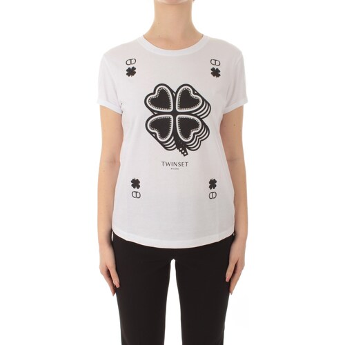 Abbigliamento Donna T-shirt maniche corte Twin Set 241TP2702 Bianco