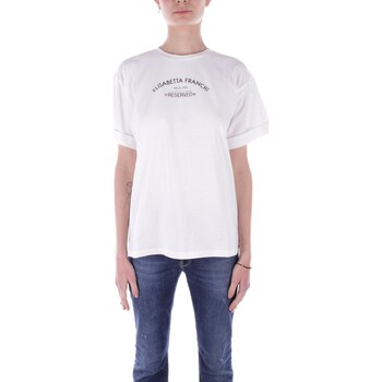 Abbigliamento Donna T-shirt maniche corte Elisabetta Franchi MA02341E2 Bianco