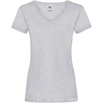 Abbigliamento Donna T-shirts a maniche lunghe Fruit Of The Loom SS702 Grigio