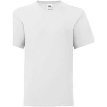 Abbigliamento Unisex bambino T-shirt maniche corte Fruit Of The Loom Iconic 150 Bianco