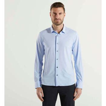 Abbigliamento Uomo Camicie maniche lunghe Rrd - Roberto Ricci Designs camicia in tessuto tecnico azzurro Blu