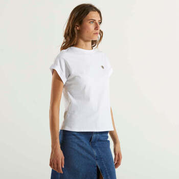 Twin Set t-shirt con accessorio oval T bianca Bianco