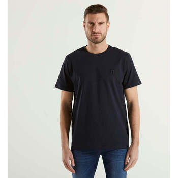 Abbigliamento Uomo T-shirt maniche corte Dondup t-shirt tessuto blu small logo Blu