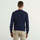 Abbigliamento Uomo T-shirt maniche corte Dondup maglia manica lunga in filo blu Blu
